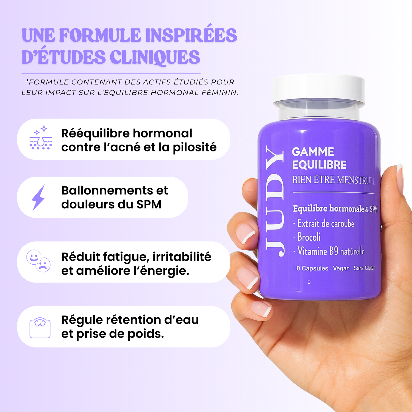Judy Équilibre - Soutien naturel du cycle féminin